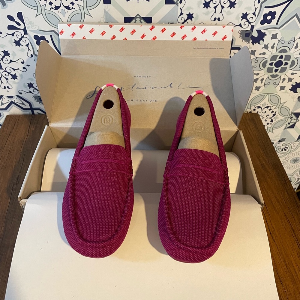 Rothy’s NWT Spring Raspberry Loafers